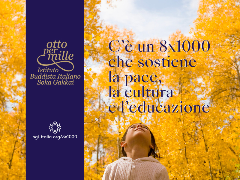 c'è un 8x1000 che sostiene la pace, la cultura e l'educazione